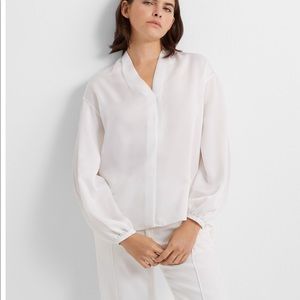 Club Monaco Sheer Combo Blouse size XS